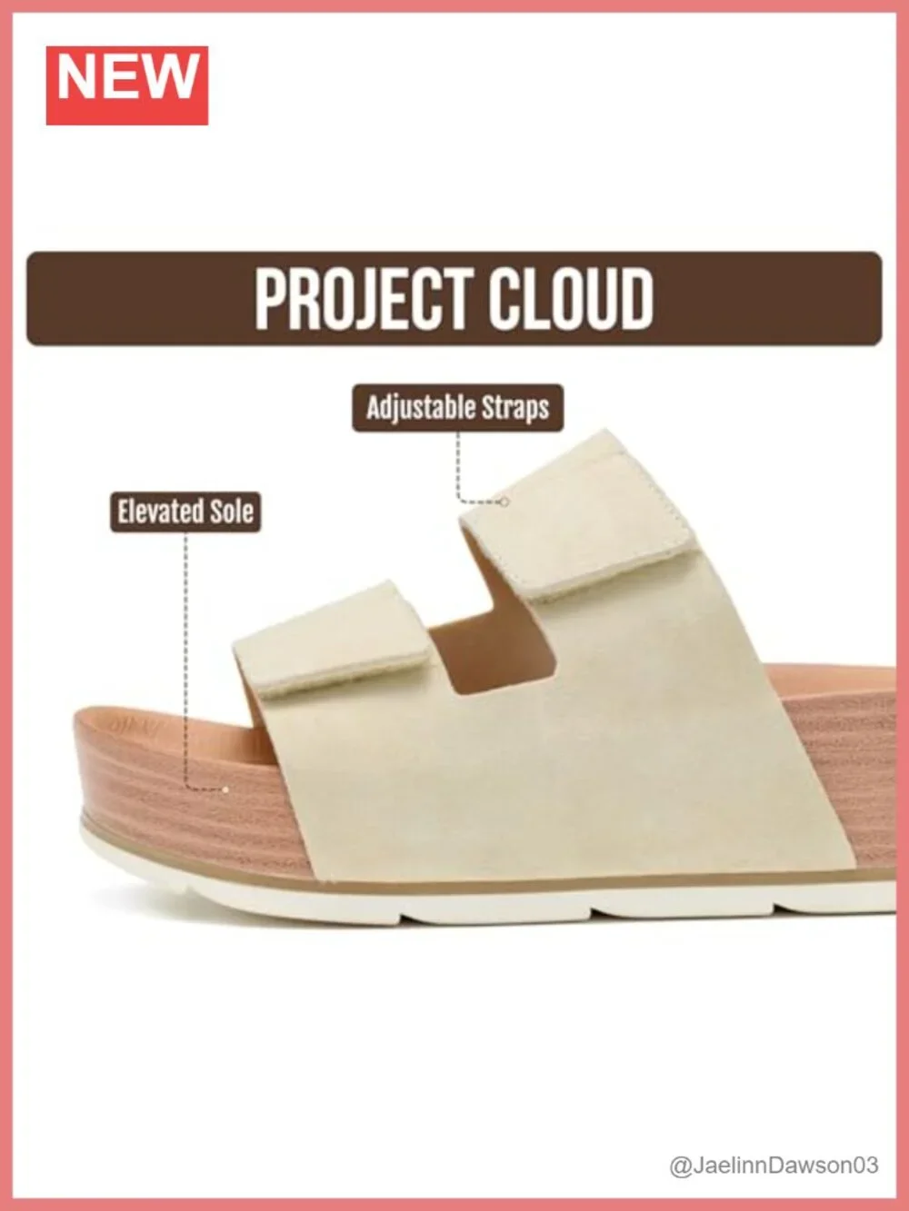 100% Genuine Leather Platform Sandals Wedges Non-Slip Lightweight Women's